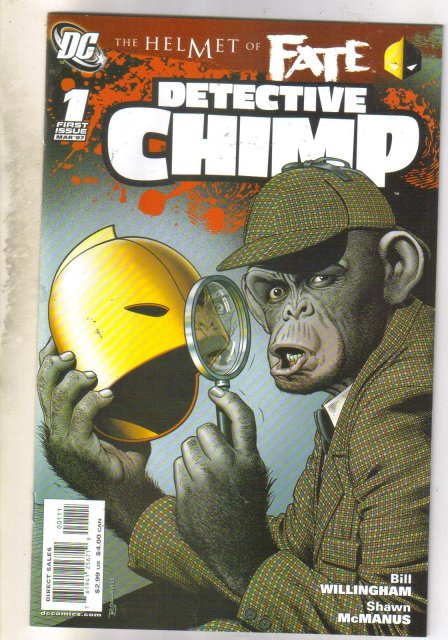 Helmet of Fate Detective Chimp #1 comic book mint 9.8