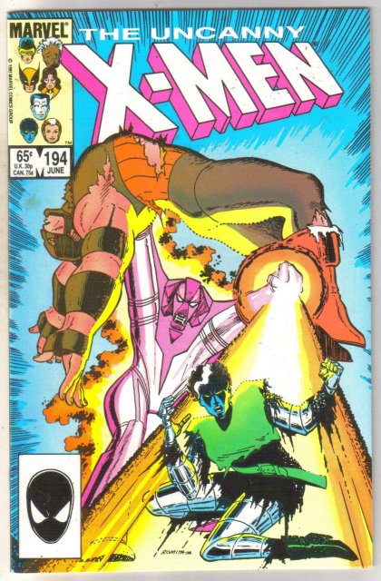 Uncanny X-men #194 comic book near mint 9.4