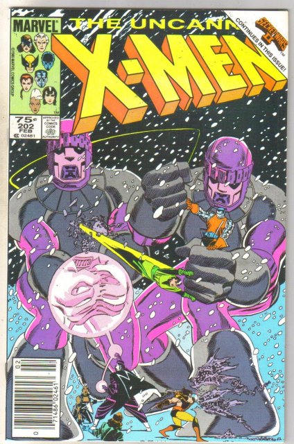 Uncanny X-men #202 comic book near mint 9.4