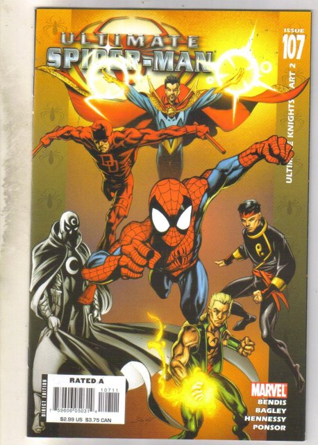 Ultimate Spider-man #107 comic book near mint 9.4