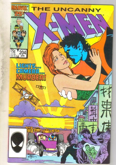 Uncanny X-men #204 comic book near mint 9.4