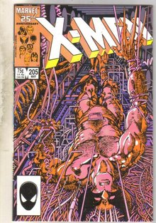 Uncanny X-men #205 comic book near mint 9.4