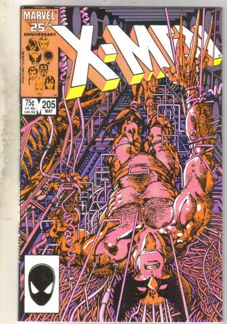 Uncanny X-men #205 comic book near mint 9.4