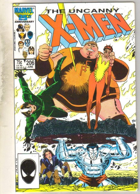 Uncanny X-men #206 comic book near mint 9.4