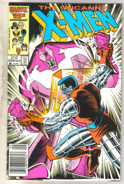 Uncanny X-men #209 comic book fine 6.0