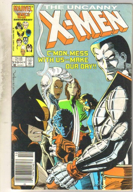 Uncanny X-men #210 comic book very good 4.0