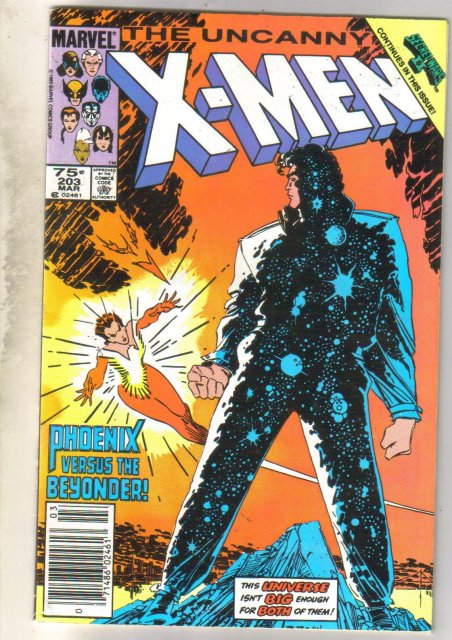 Uncanny X-men #203 comic book fine 6.0
