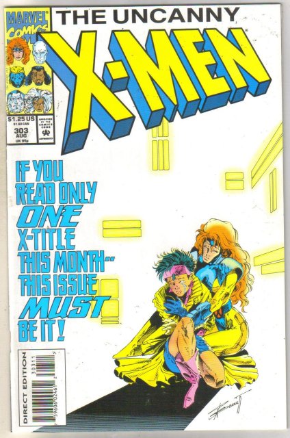 Uncanny X-men #303 comic book near mint 9.4
