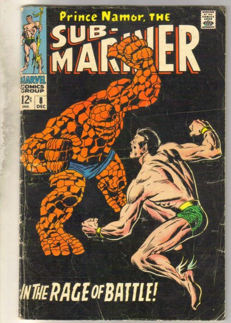 Sub-Mariner #8 comic book very good 4.0