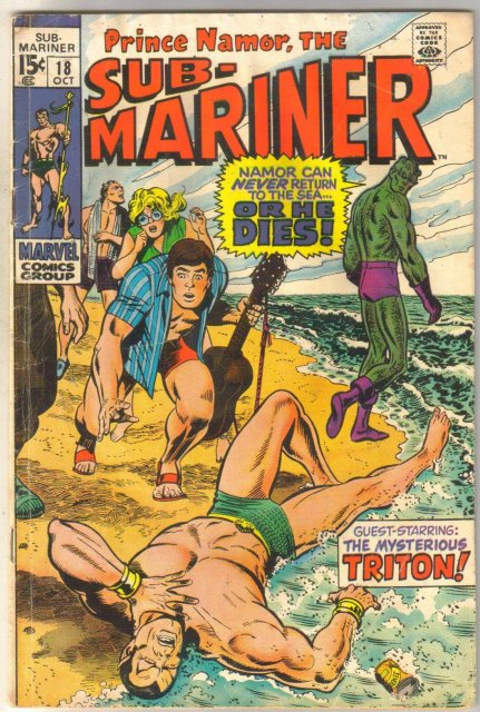 Sub-Mariner #18 comic book good/very good 3.0