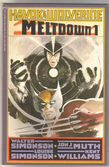 Havok & Wolverine Meltdown #1 comic book near mint 9.4