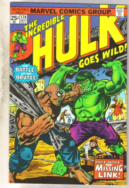 Incredible Hulk #179 comic book very fine 8.0