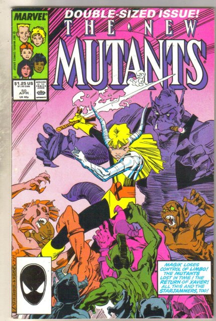 New Mutants #50 comic book fine 6.0