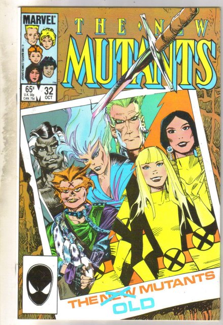 New Mutants #32 comic book near mint 9.4