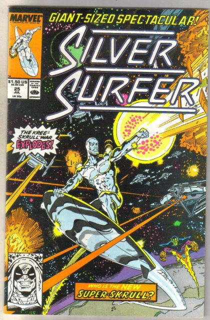 Silver Surfer #25 comic book near mint 9.4