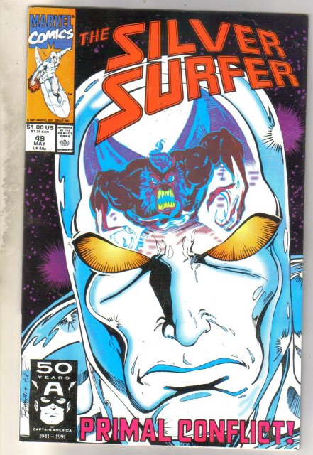 Silver Surfer #49 comic book very good 4.0