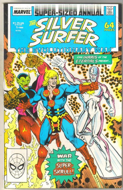 Silver Surfer Annual #1 comic book near mint 9.4
