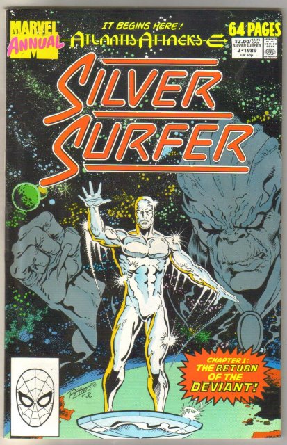 Silver Surfer Annual #2 comic book near mint 9.4