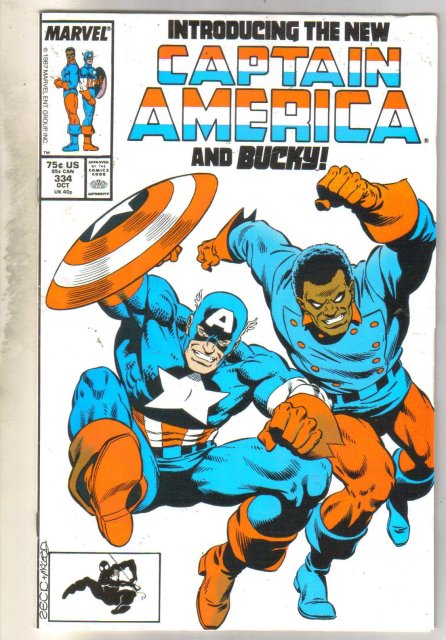 Captain America #334 comic book very good 4.0