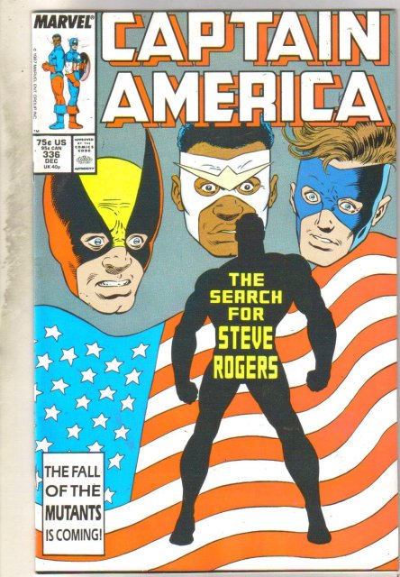 Captain America #336 comic book very fine 8.0