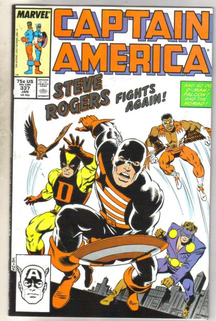Captain America #337 comic book very fine 8.0