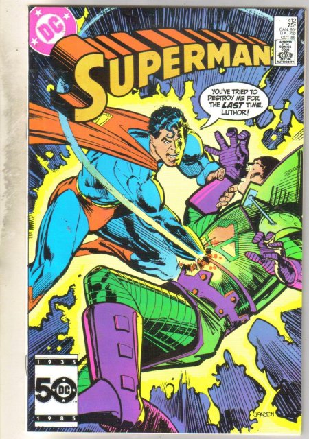 Superman #412 comic book near mint 9.4