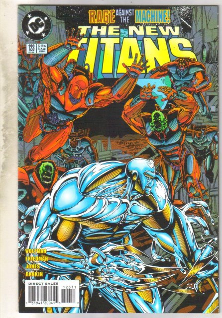 New Titans #123 comic book near mint 9.4