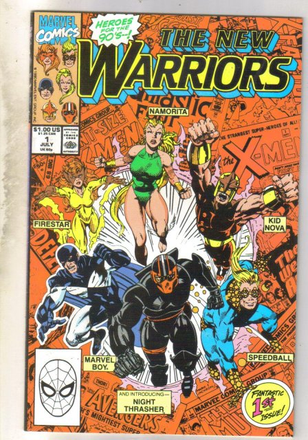 New Warriors #1 comic book very fine 8.0