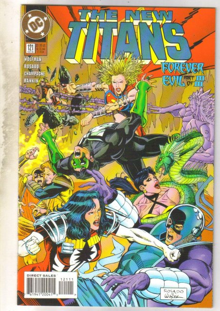 New Titans #121 comic book near mint 9.4