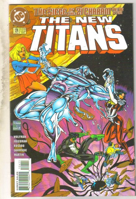 New Titans #124 comic book near mint 9.4