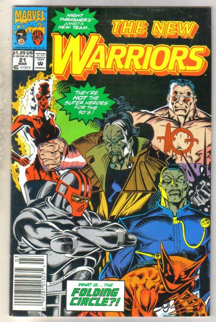 New Warriors #21 comic book near mint 9.4