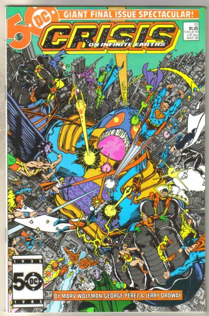 Crisis on Infinite Earths #12 comic book near mint 9.4