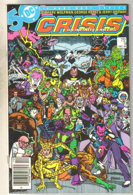 Crisis on Infinite Earths #9 comic book near mint 9.4
