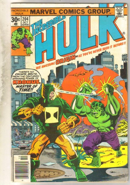 Incredible Hulk #204 comic book very fine 8.0