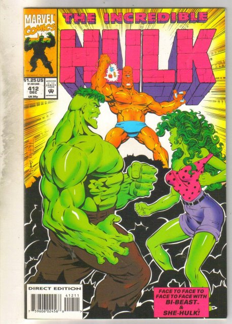 Incredible Hulk #412 comic book near mint 9.4