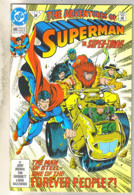 Adventures of Superman #495 comic book mint 9.8