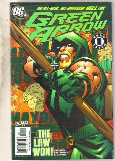 Green Arrow #60 comic book mint 9.8