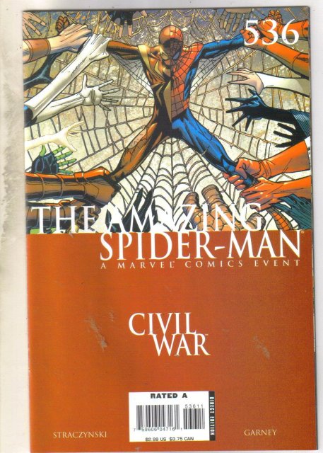 Amazing Spider-man #536 comic book near mint 9.4