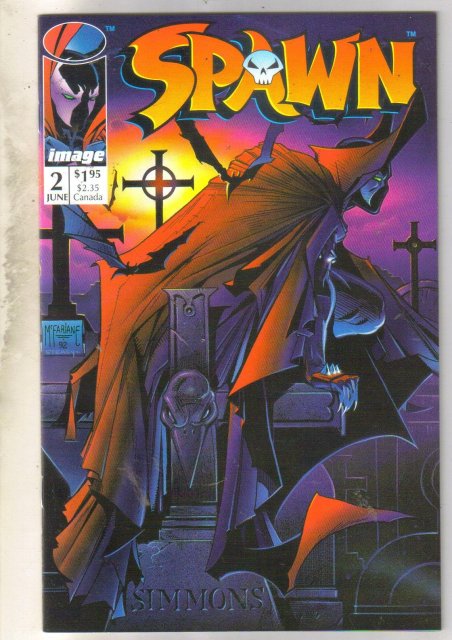 Spawn #2 comic book near mint 9.4