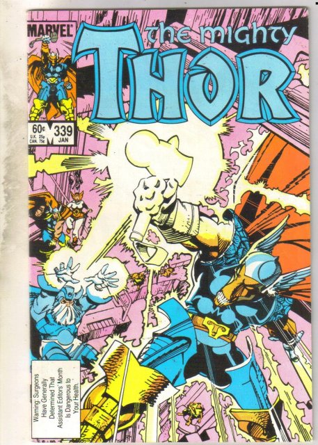 Mighty Thor #339 comic book near mint 9.4