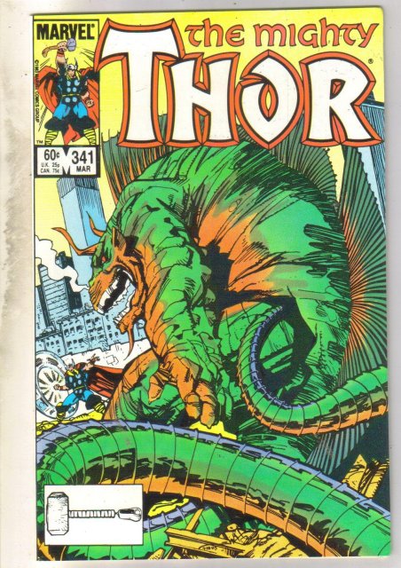Mighty Thor #341 comic book near mint 9.4