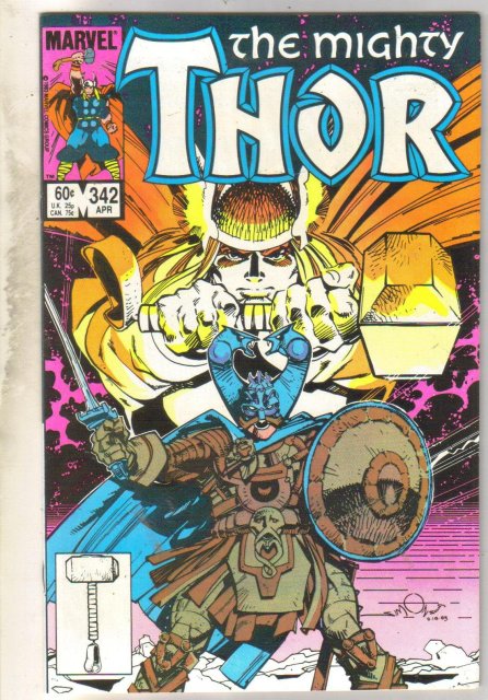 Mighty Thor #342 comic book near mint 9.4
