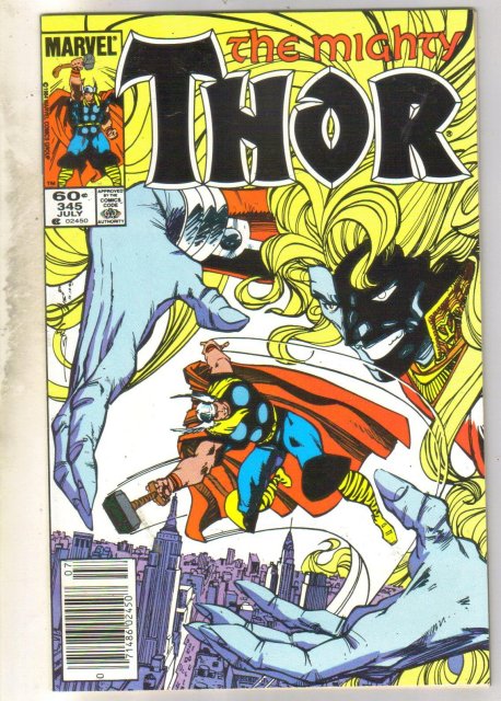 Mighty Thor #345 comic book near mint 9.4