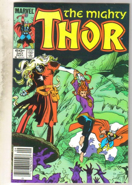 Mighty Thor #347 comic book near mint 9.4