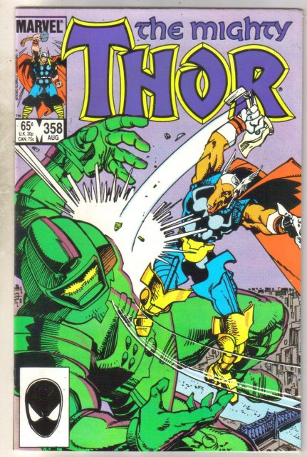Mighty Thor #358 comic book near mint 9.4