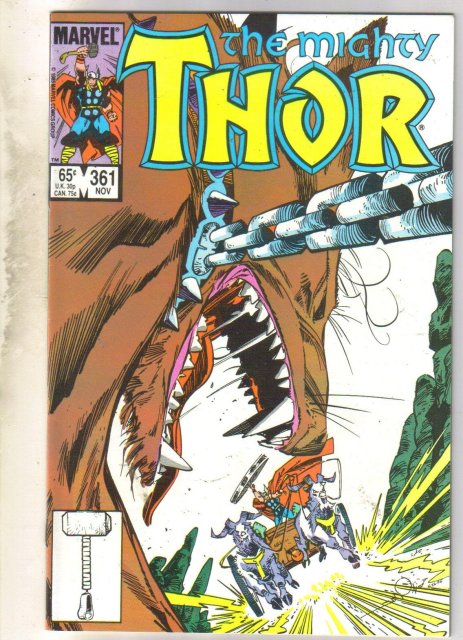 Mighty Thor #361 comic book near mint 9.4