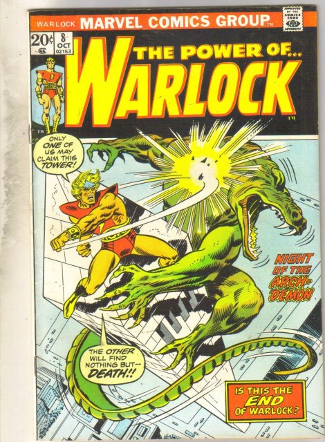 The Power of...Warlock #8 comic book very fine 8.0