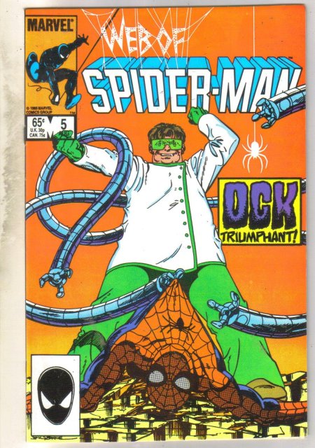 Web of Spider-man #5 comic book near mint 9.4