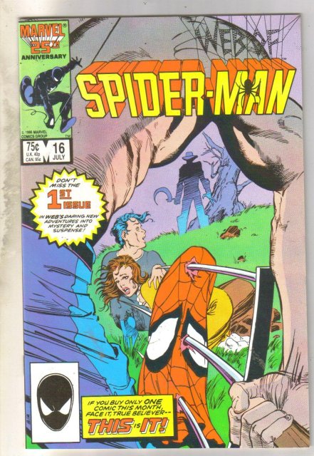 Web of Spider-man #16 comic book near mint 9.4