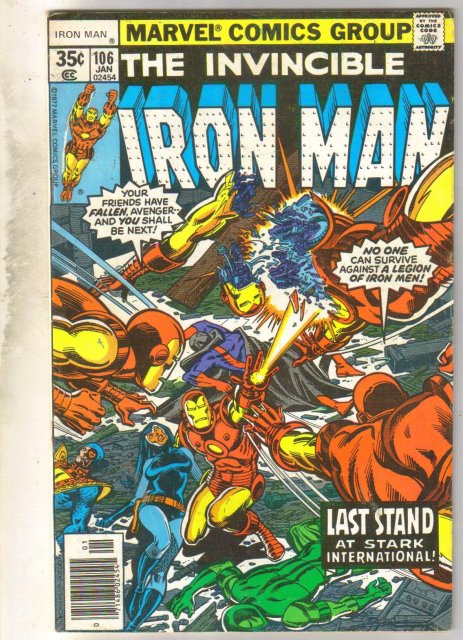 Iron Man #106 comic book fine 6.0